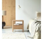 Chevet en chêne massif 1 tiroir Arto