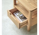 Chevet en chêne massif 1 tiroir Arto