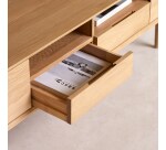 Meuble TV Ellie en chêne massif 180 cm