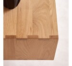 Meuble TV Ellie en chêne massif 180 cm