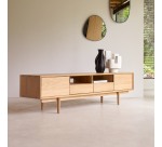 Meuble TV Ellie en chêne massif 180 cm