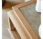 Console en teck massif 100 cm achille
