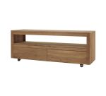 Meuble TV Anoa en teck massif L 140 cm