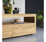 Meuble TV Anoa en teck massif L 140 cm