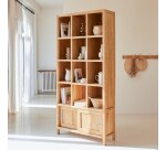 Bibliothèque en teck massif coffee tek