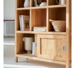 Bibliothèque en teck massif coffee tek