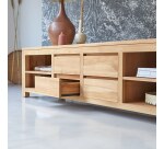 Meuble TV Patio en teck massif L 200 cm