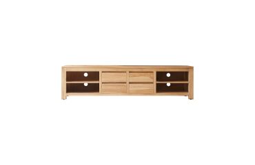 Meuble TV Patio en teck massif L 200 cm