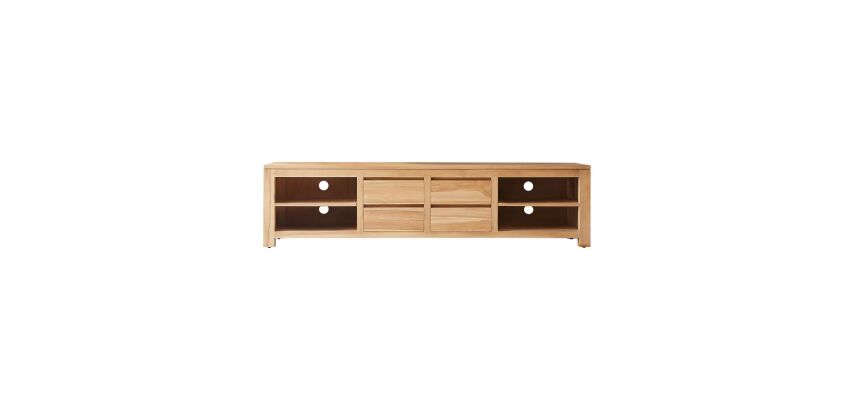 Meuble TV Patio en teck massif L 200 cm