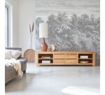 Meuble TV Patio en teck massif L 200 cm