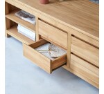 Meuble TV Patio en teck massif L 200 cm
