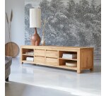 Meuble TV Patio en teck massif L 200 cm