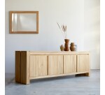 Buffet en teck massif L 210 cm Edene