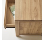 Bureau en bois de teck L 160 cm Edene avec caisson de rangement