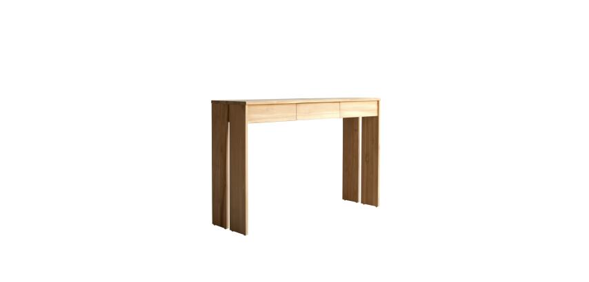 Console  Edene en teck massif