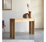 Console  Edene en teck massif