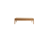 Table basse Edene en teck massif, rectangulaire 120 x 80 cm