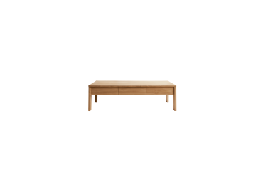 Table basse Edene en teck massif, rectangulaire 120 x 80 cm