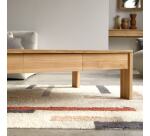 Table basse Edene en teck massif, rectangulaire 120 x 80 cm