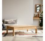 Table basse Edene en teck massif, rectangulaire 120 x 80 cm