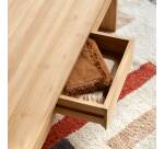 Table basse Edene en teck massif, rectangulaire 120 x 80 cm