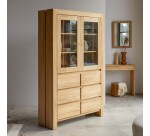 Vaisselier Edene en teck massif H 190 cm