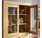 Vaisselier Edene en teck massif H 190 cm