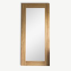 Miroir Square en teck massif H 200 x L 90 cm