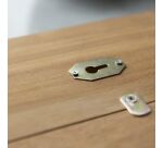 Miroir Square en teck massif H 200 x L 90 cm