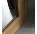 Miroir Square en teck massif H 200 x L 90 cm