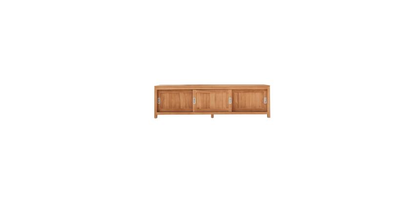 Meuble TV Coffee Tek en teck massif L 180 cm