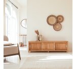 Meuble TV Coffee Tek en teck massif L 180 cm