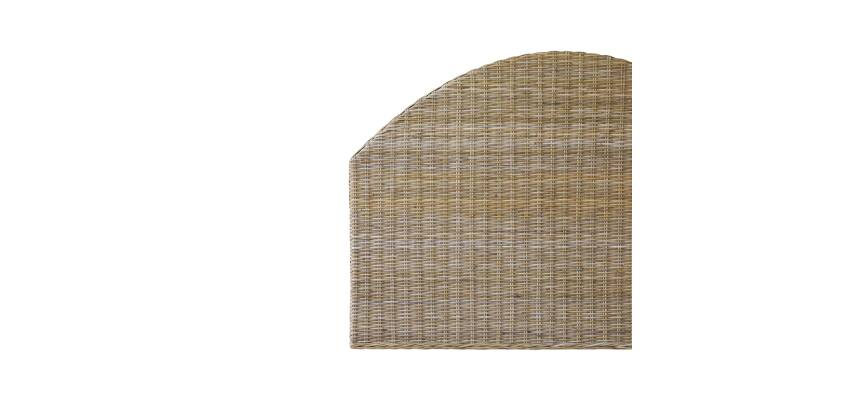 Tête de lit en en tige de kubu Louison H 110 x L 160 x P 8 cm