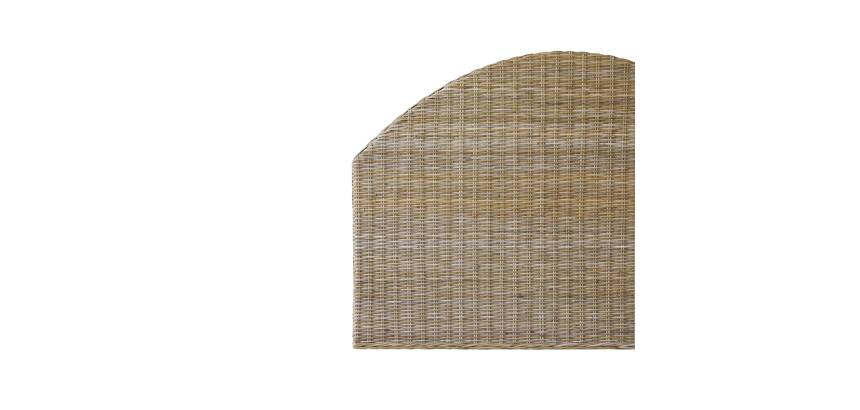 Tête de lit en en tige de kubu Louison H 110 x L 160 x P 8 cm