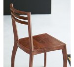 Chaise Luna en palissandre massif