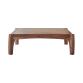 Table basse Luna en palissandre massif 95 x 95 cm