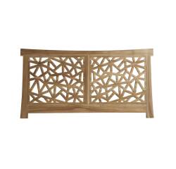 Tête de lit en bois de teck Gentong H 110 x L 210 x P 4 cm