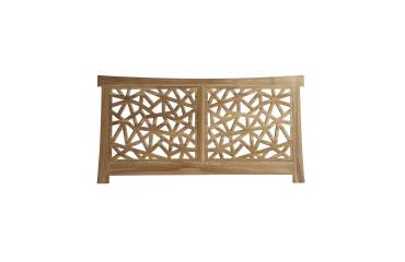 Tête de lit en bois de teck Gentong H 110 x L 210 x P 4 cm