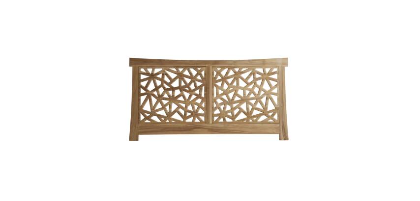 Tête de lit en bois de teck Gentong H 110 x L 210 x P 4 cm