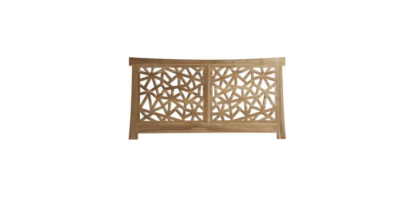 Tête de lit en bois de teck Gentong H 110 x L 210 x P 4 cm