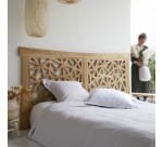 Tête de lit en bois de teck Gentong H 110 x L 210 x P 4 cm