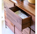 Buffet en palissandre massif L 155 cm Nova