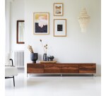 Meuble TV Nova en palissandre massif L 205 cm