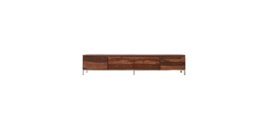 Meuble TV Nova en palissandre massif L 205 cm