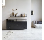 Buffet en metal 160 cm industriel