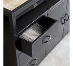 Buffet en metal 160 cm industriel