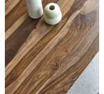 Table basse Villa en palissandre massif, carrée 80 x 80 cm