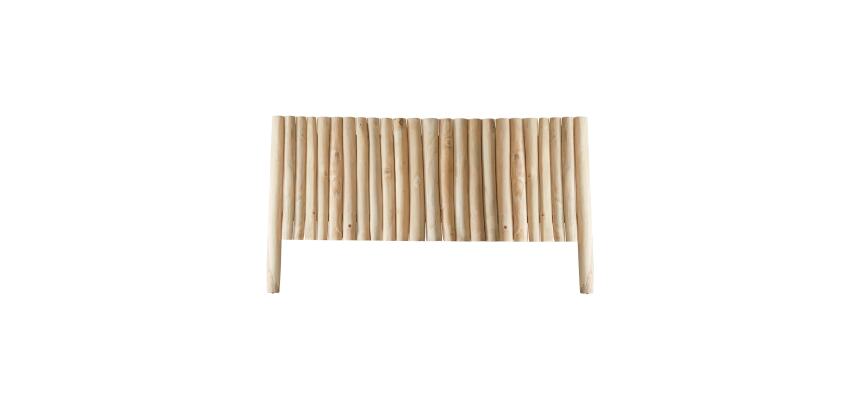 Tête de lit en bois de teck flotté River H 100 x L 180 x P 9 cm