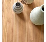 Table basse Minimalys en teck massif, rectangulaire 120 x 70 cm