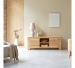 Meuble TV Minimalys en teck massif L 155 cm